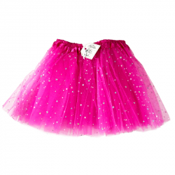TULLE SKIRT WITH STARS - PINK