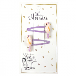 PAPEGØJE GLITTER HÅRCLIP