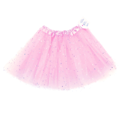TULLE SKIRT WITH STARS - ROSE
