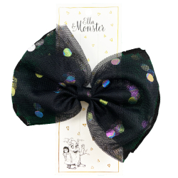 copy of DOTTED DISCO BOW BLUE, 6 Pcs.