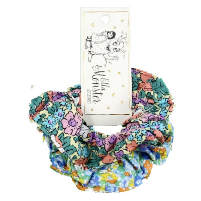 VINTAGE FLOWER SCHRUNCHIES 2 PACK