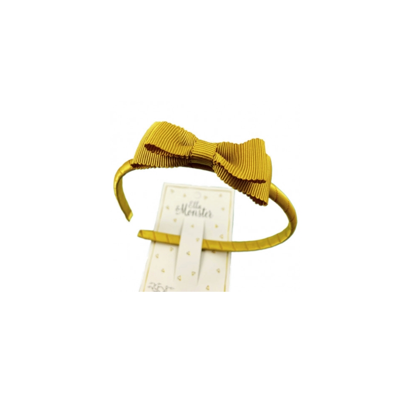 SWEET BOW HAIR BAND GOLD