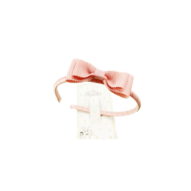 SWEET BOW HAIR BAND ROSE