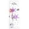 HAIR CLIP GLITTER SNOWFLAKE PURPLE