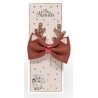 Hair Clip Reindeer Bow