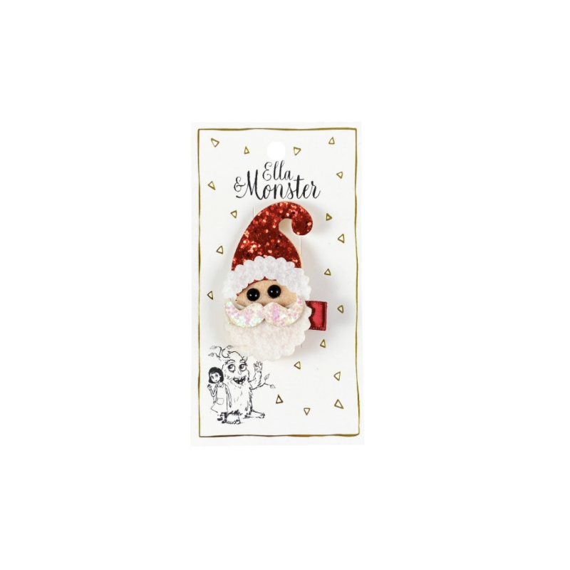 Hair Clip Sparkling Santa Claus